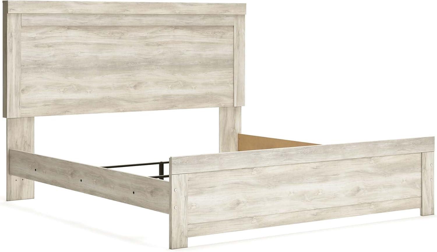 imageSignature Design by Ashley Bellaby Vintage SmoothGliding 7Drawer Dresser and Mirror with Safety Stop WhitewashWhitewash