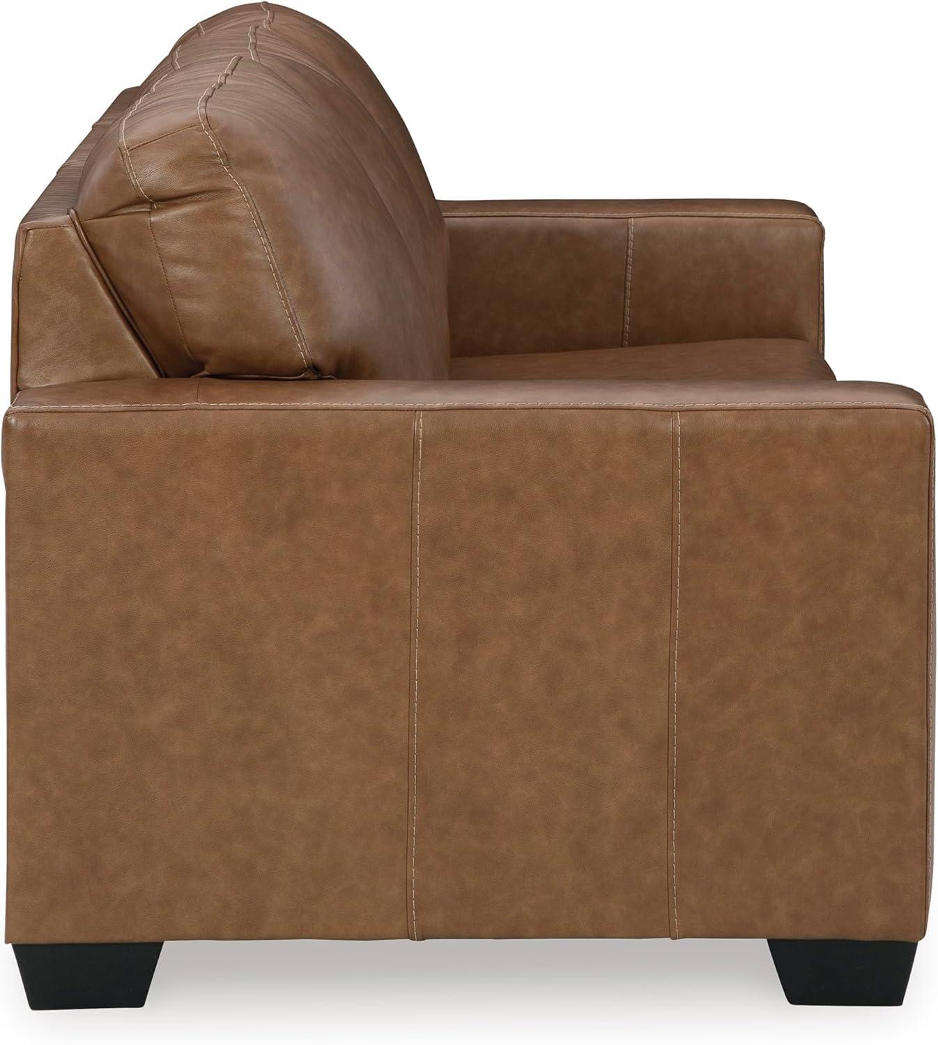 imageSignature Design by Ashley Bolsena Contemporary Leather Match Sofa Dark BrownDark Brown