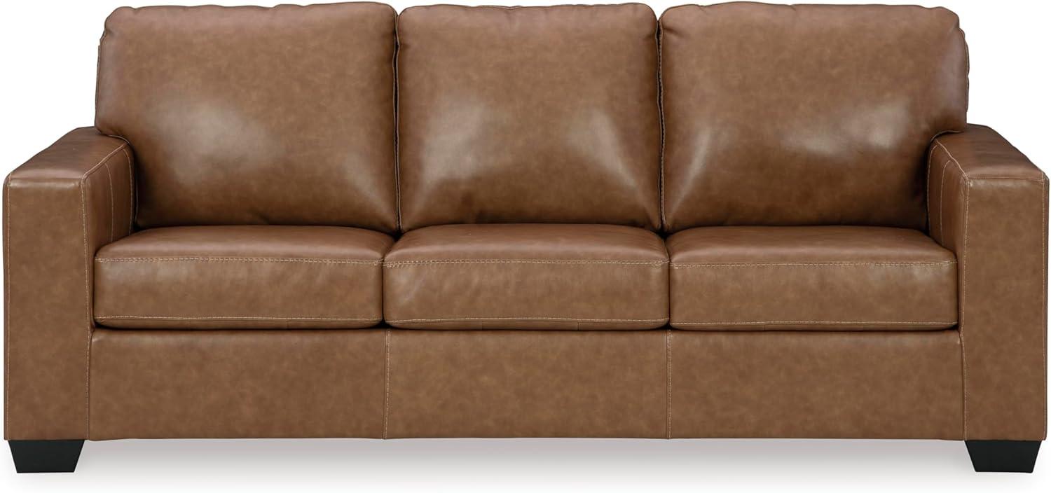 imageSignature Design by Ashley Bolsena Contemporary Leather Match Sofa Dark BrownDark Brown
