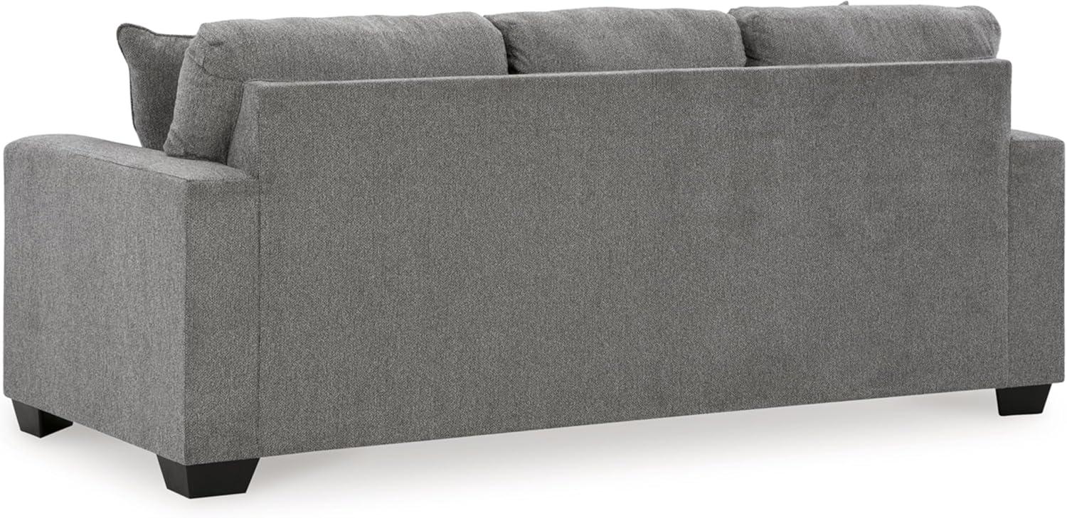 imageSignature Design by Ashley Bolsena Contemporary Leather Match Sofa Dark BrownDark Gray