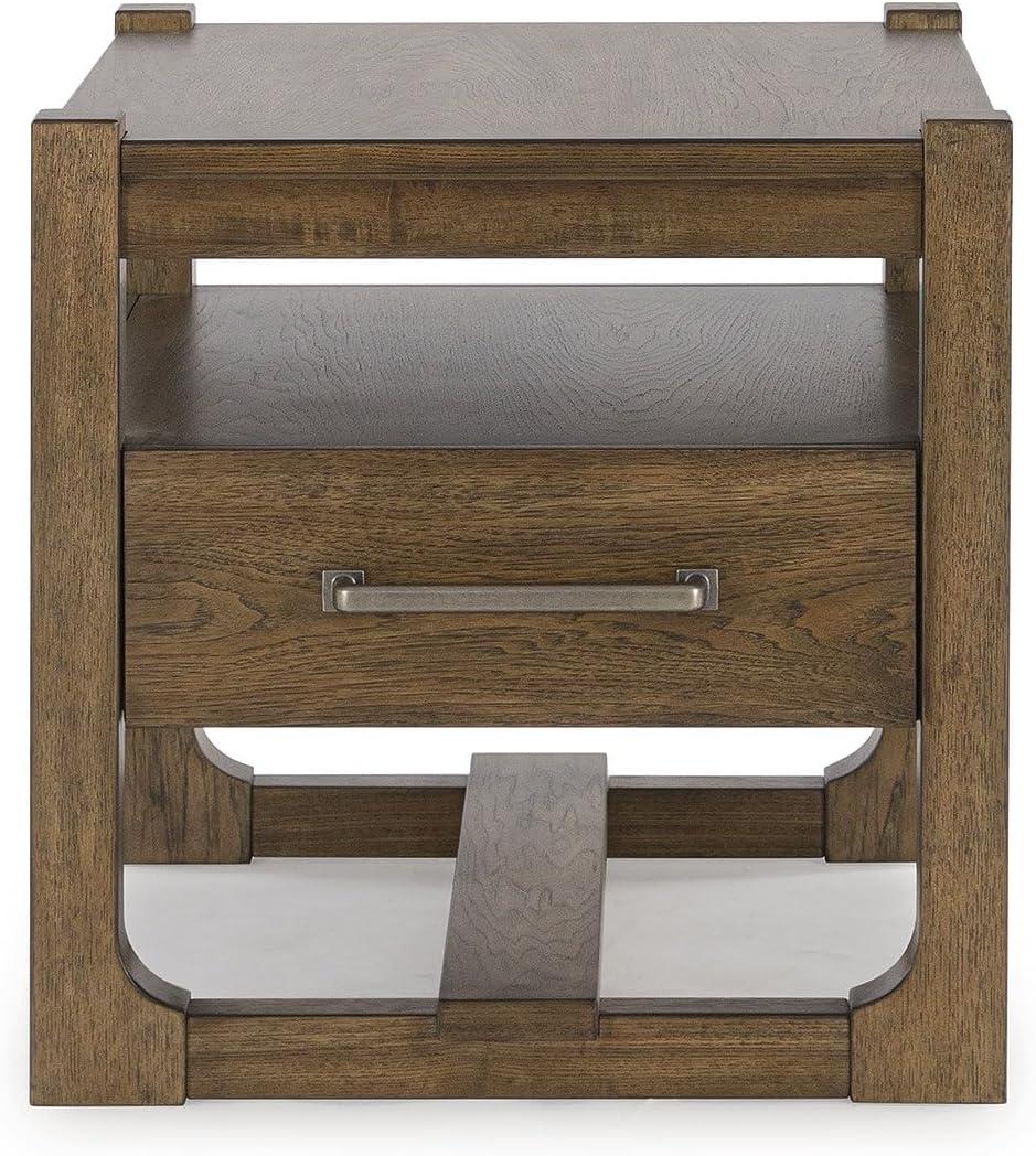 imageSignature Design by Ashley Cabalynn Casual End Table with 1 Drawer Light Brown