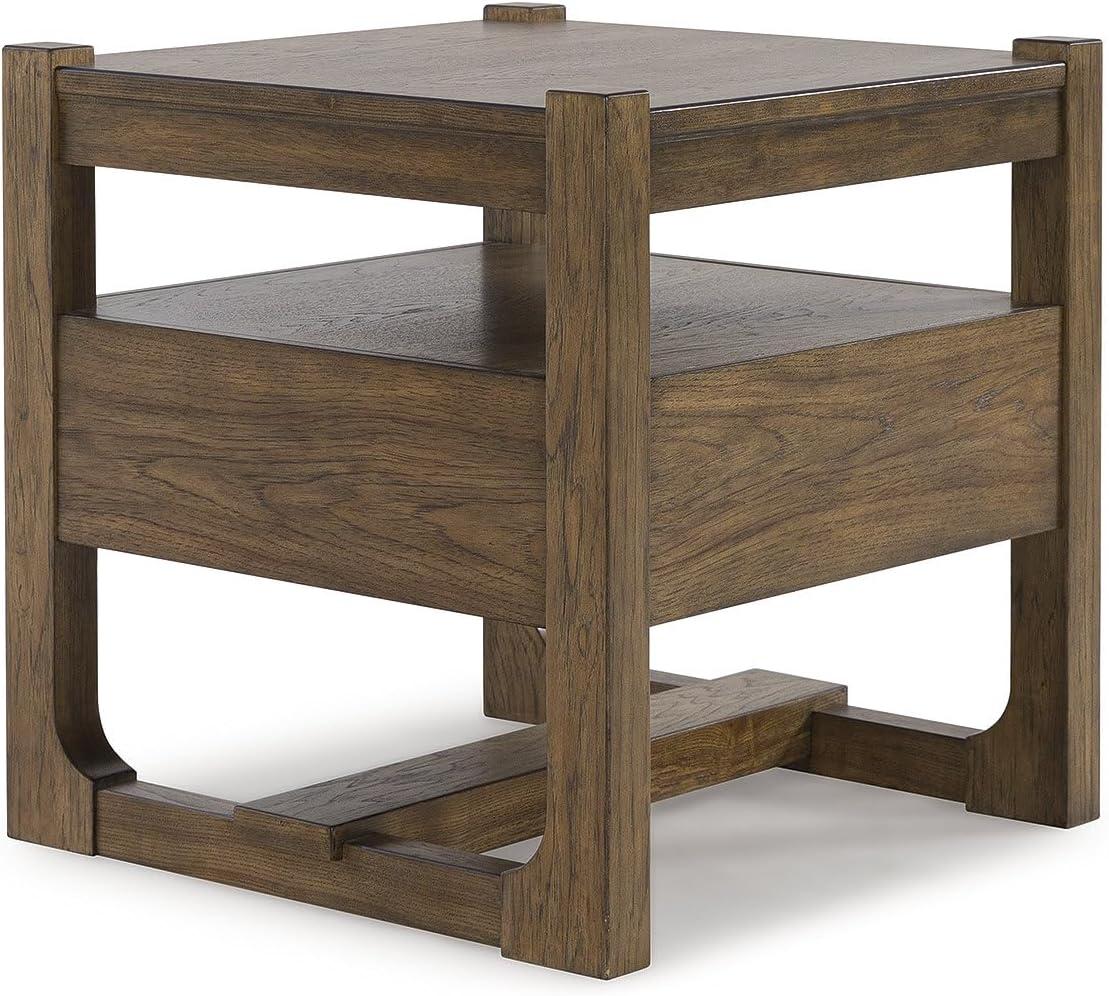 imageSignature Design by Ashley Cabalynn Casual End Table with 1 Drawer Light Brown