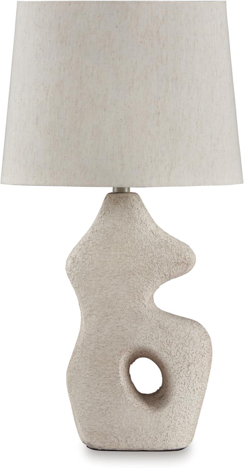 imageSignature Design by Ashley Chadrich Contemporary Paper Composite Table Lamp Set with 3Way Switch Set of 2 Beige