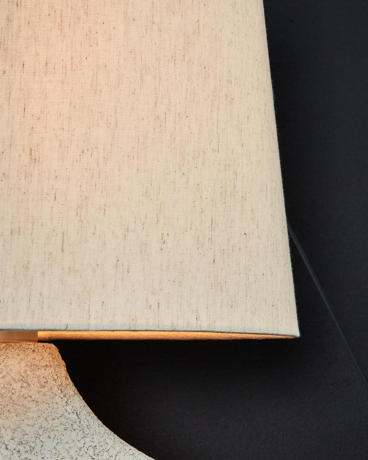 imageSignature Design by Ashley Chadrich Contemporary Paper Composite Table Lamp Set with 3Way Switch Set of 2 Beige