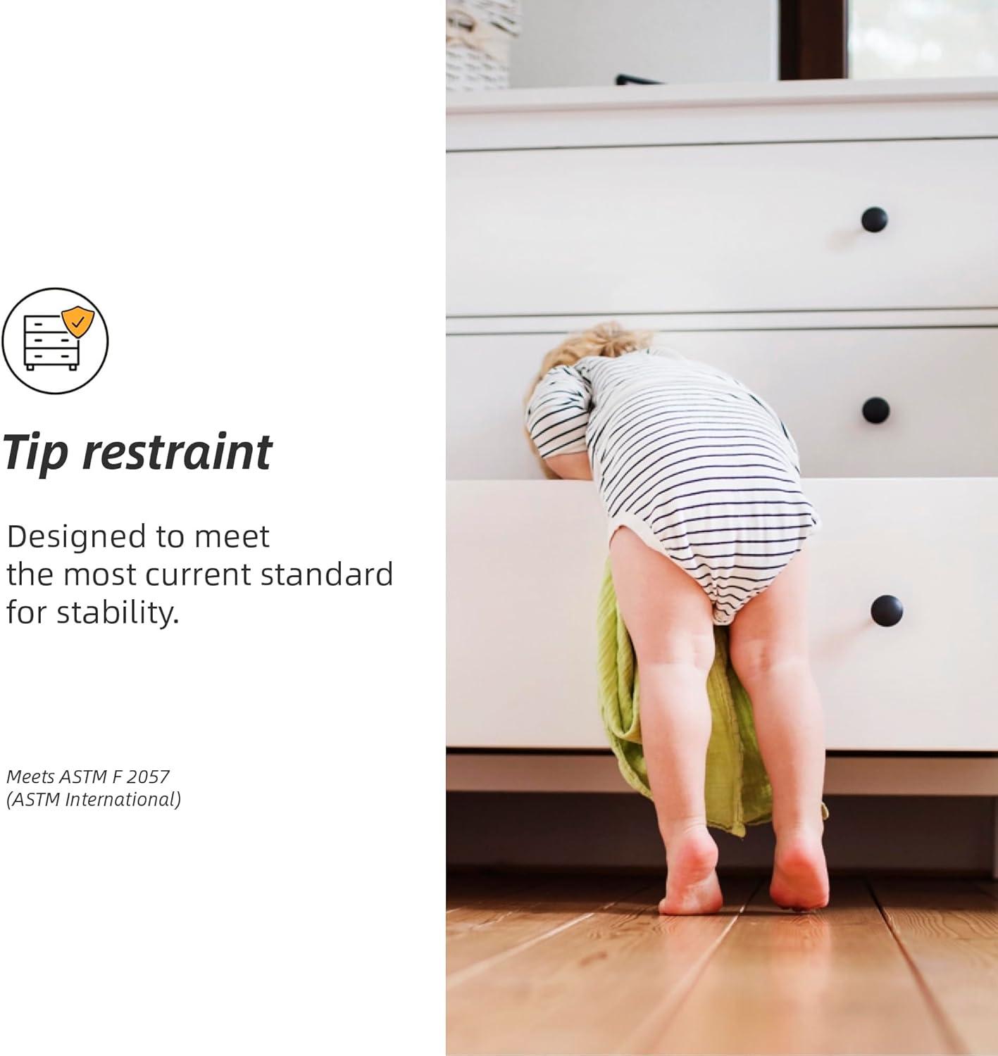 imageSignature Design by Ashley Cielden Coastal 6Drawer Dresser BronzeTone Knobs Safety Stop Textured Cane Details 6201quot W x 1965quot D x 3567quot H Light BrownLight Brown