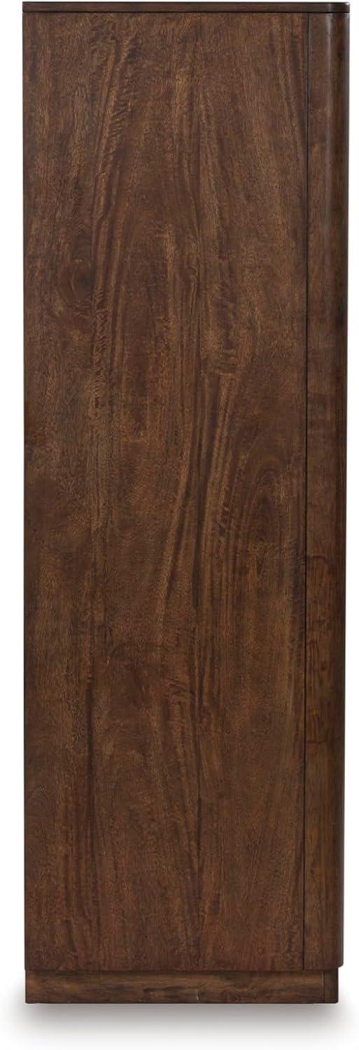 imageSignature Design by Ashley Cielden Coastal 6Drawer Dresser BronzeTone Knobs Safety Stop Textured Cane Details 6201quot W x 1965quot D x 3567quot H Light BrownBrown
