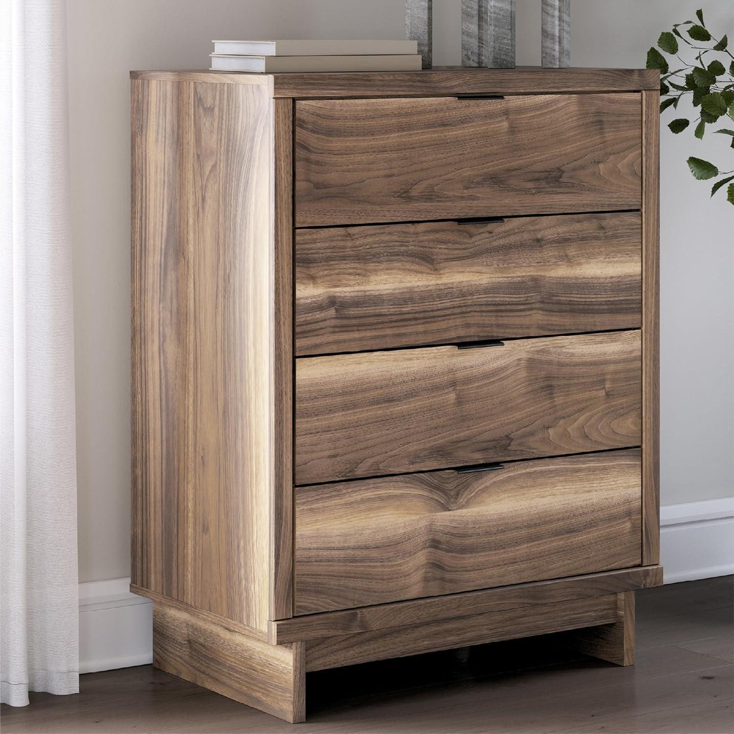 imageSignature Design by Ashley Cielden Coastal 6Drawer Dresser BronzeTone Knobs Safety Stop Textured Cane Details 6201quot W x 1965quot D x 3567quot H Light BrownRustic Brown