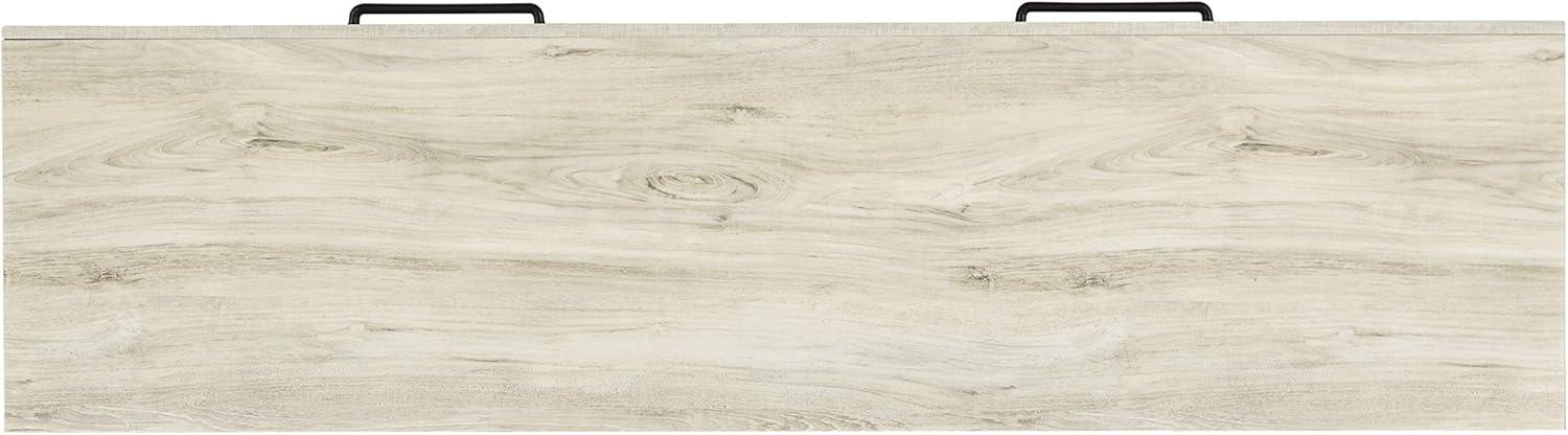 imageSignature Design by Ashley Drystan 6 Drawer Dresser Largescale Hardware Smoothgliding Drawers Wood 587quot W x 1531quot D x 3646quot H Weatherworn BrownWhitewash