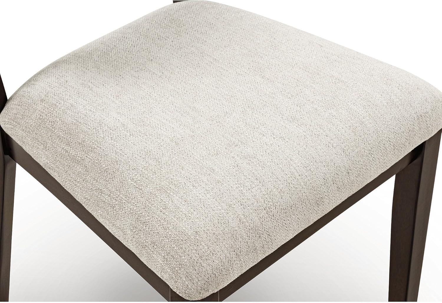 imageSignature Design by Ashley Favelon Casual Upholstered Dining Chair Set of 2 Beige ampamp Dark Brown