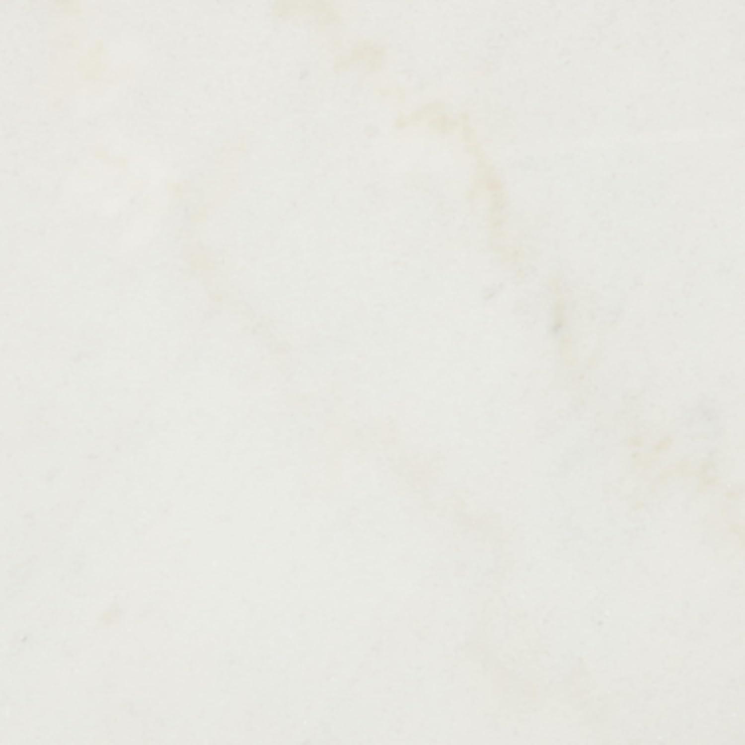 imageSignature Design by Ashley Fostead Contemporary Square 24quot End Table with Marble Top White Marble ampamp Dark Brown