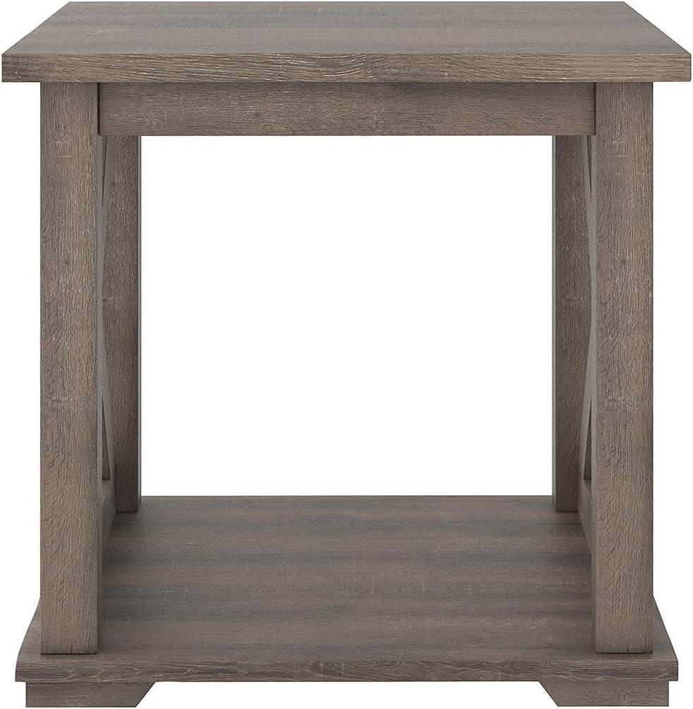 imageSignature Design by Ashley Freedan Rustic Farmhouse End Table GrayGrey