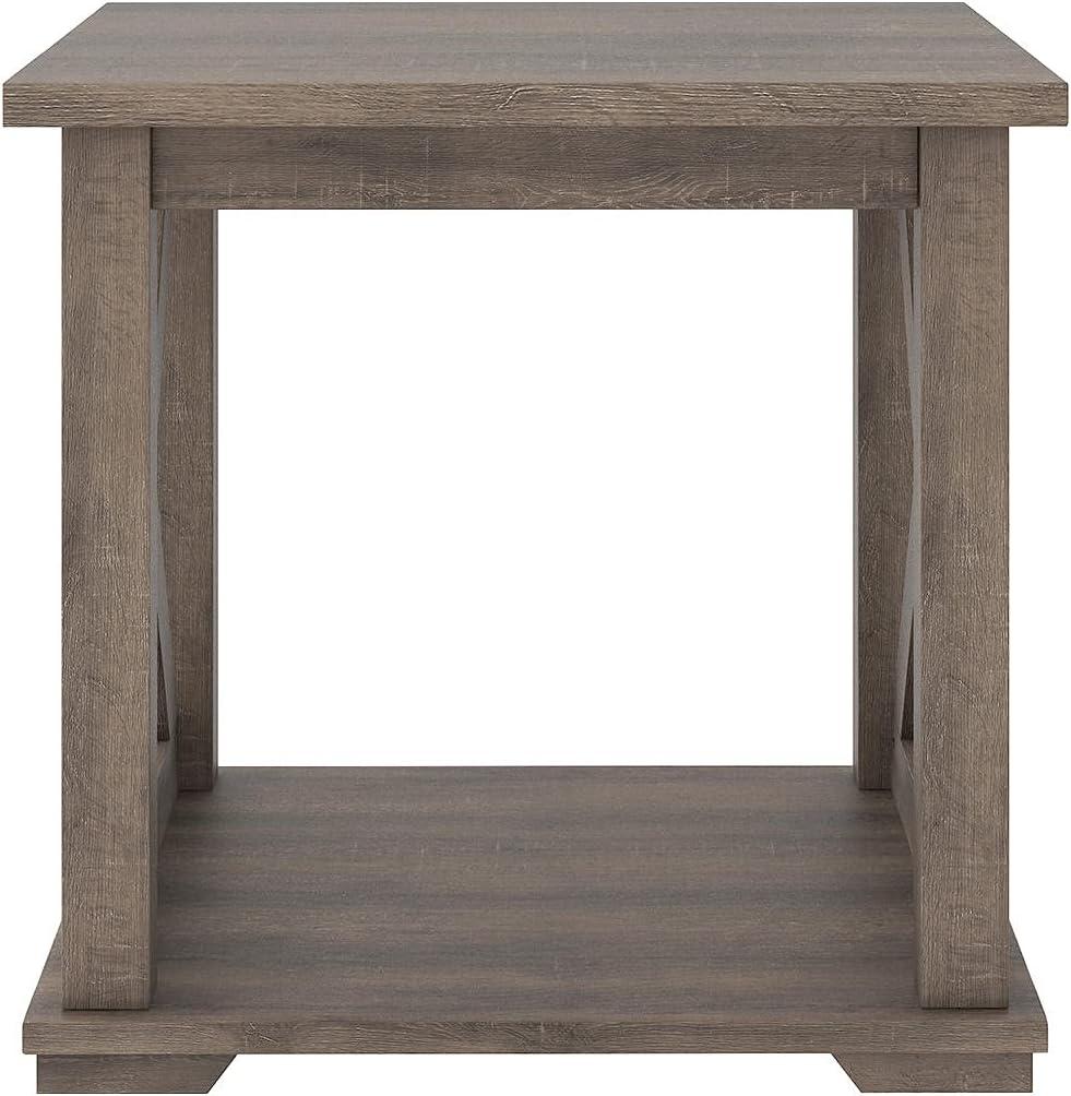 imageSignature Design by Ashley Freedan Rustic Farmhouse End Table GrayGrey
