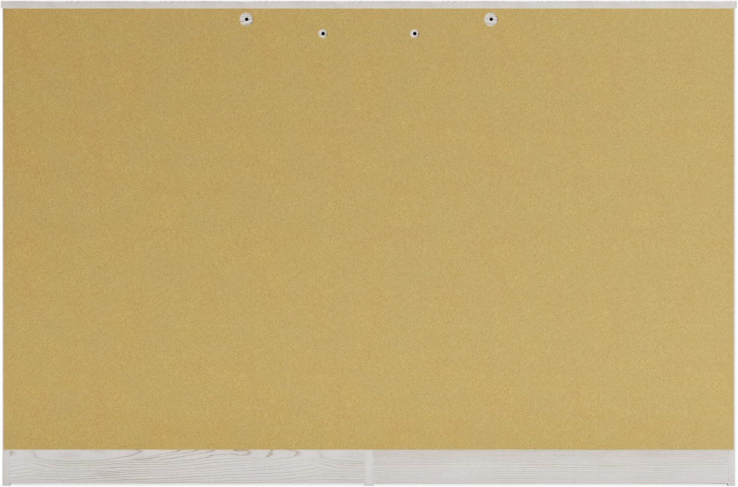 imageSignature Design by Ashley Lodanna Modern Glam 6 Drawer Dresser with Faceted Chrome Accents Gray Wood GrainWhite