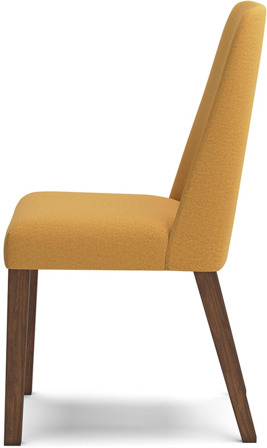 imageSignature Design by Ashley Lyncott Contemporary Dining Room Upholstered Side Chair with Foam Cushion Set of 2 Cream ampamp BrownYellow Brown