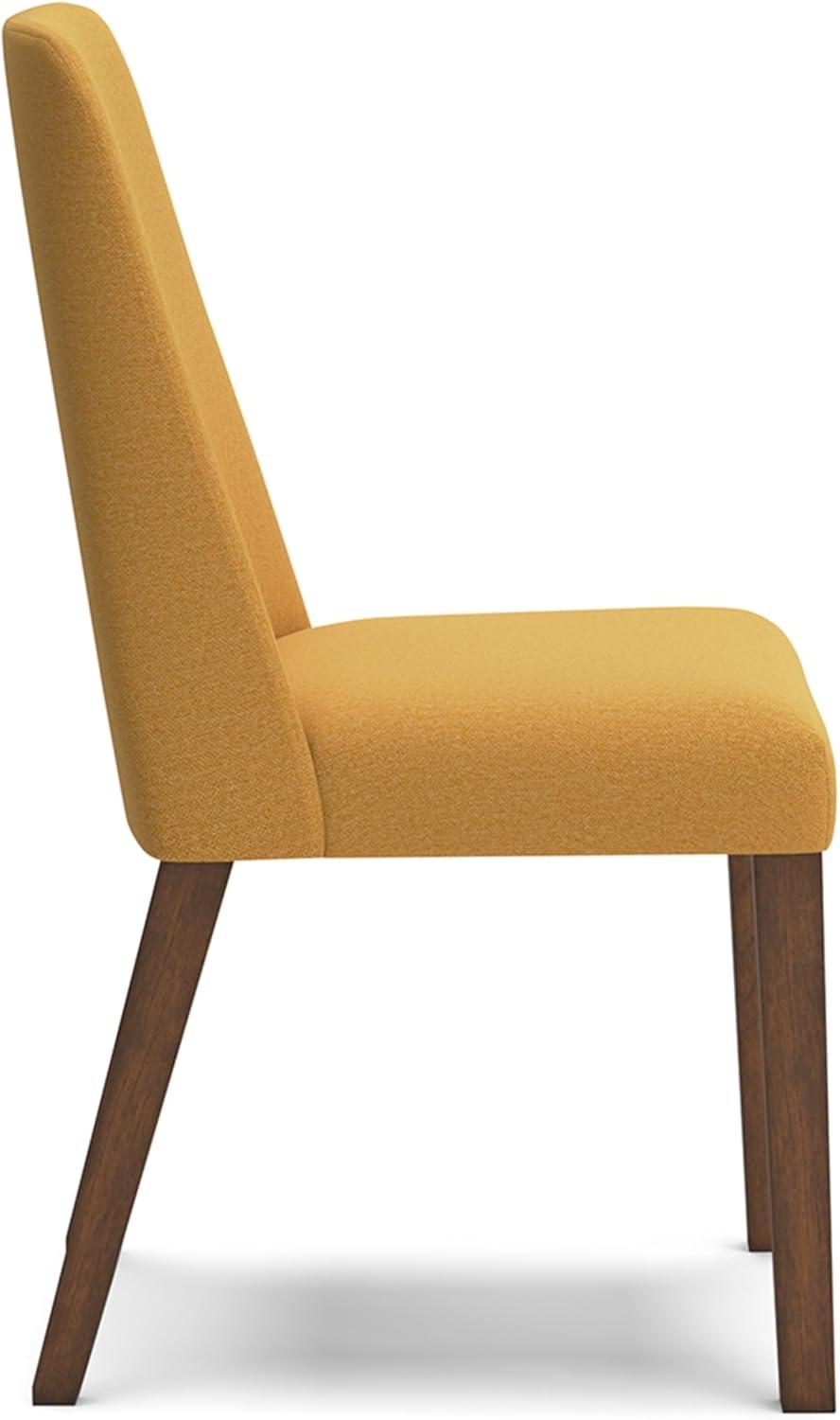 imageSignature Design by Ashley Lyncott Contemporary Dining Room Upholstered Side Chair with Foam Cushion Set of 2 Cream ampamp BrownYellow Brown