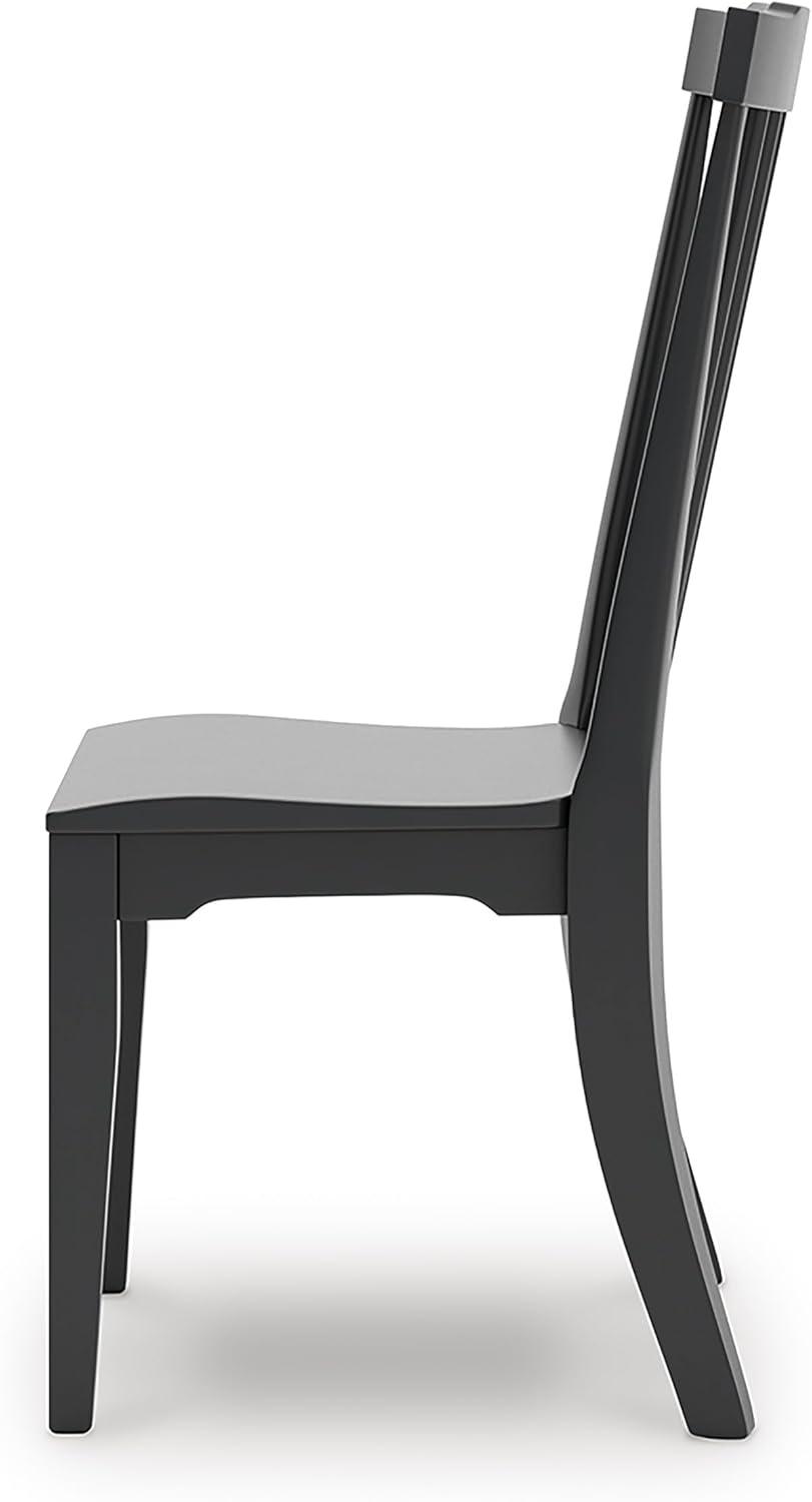 imageSignature Design by Ashley Mendinfort Dining Room Side Chair Set of 2 Black