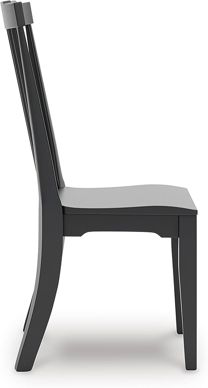 imageSignature Design by Ashley Mendinfort Dining Room Side Chair Set of 2 Black