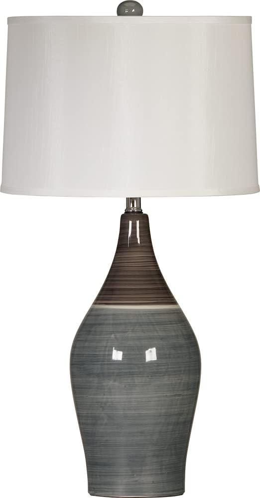 imageSignature Design by Ashley Niobe Glazed Ceramic Table Lamp 2 Count 28quot Multicolored ampamp GrayMulticolor