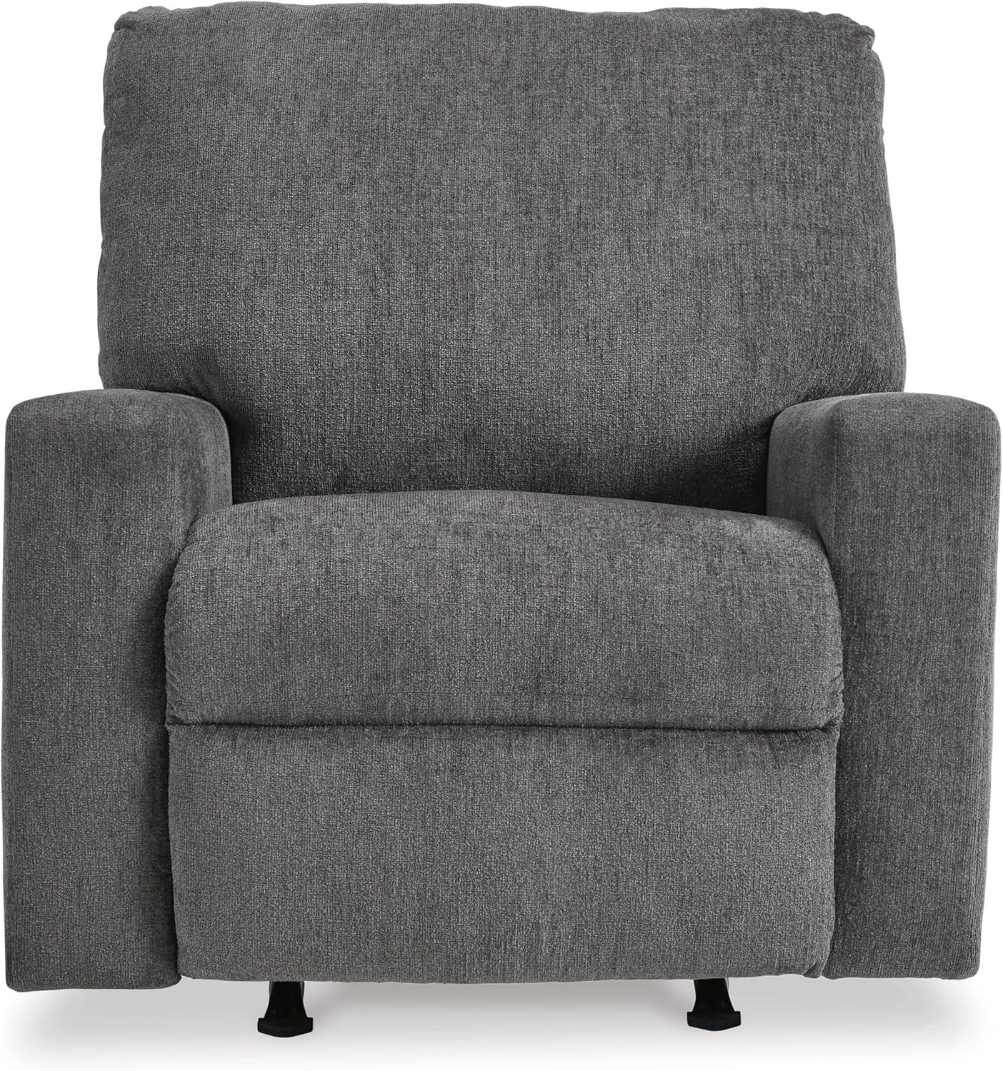 imageSignature Design by Ashley Rannis Casual Manual Rocker Recliner WhiteGrey