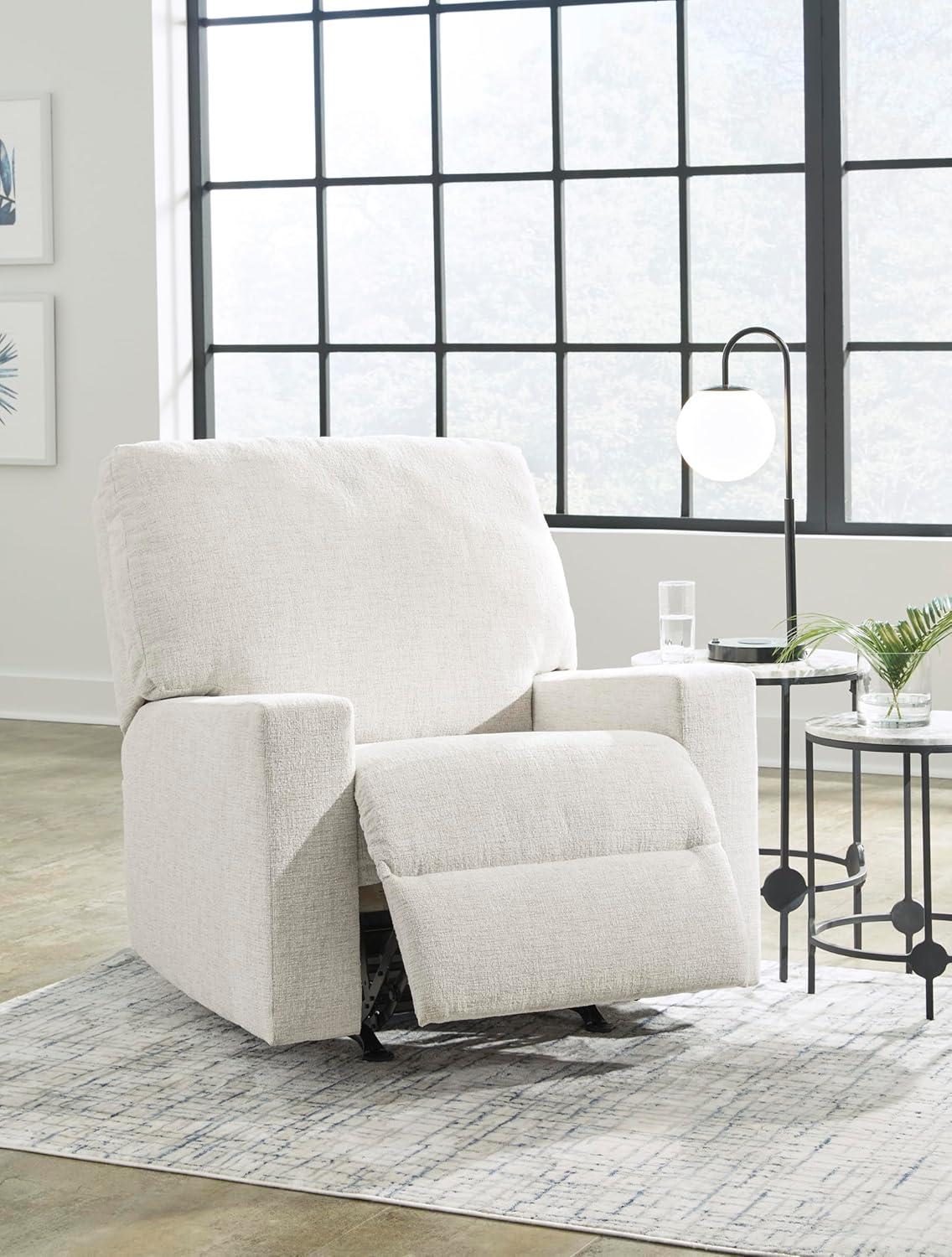 imageSignature Design by Ashley Rannis Casual Manual Rocker Recliner WhiteWhite