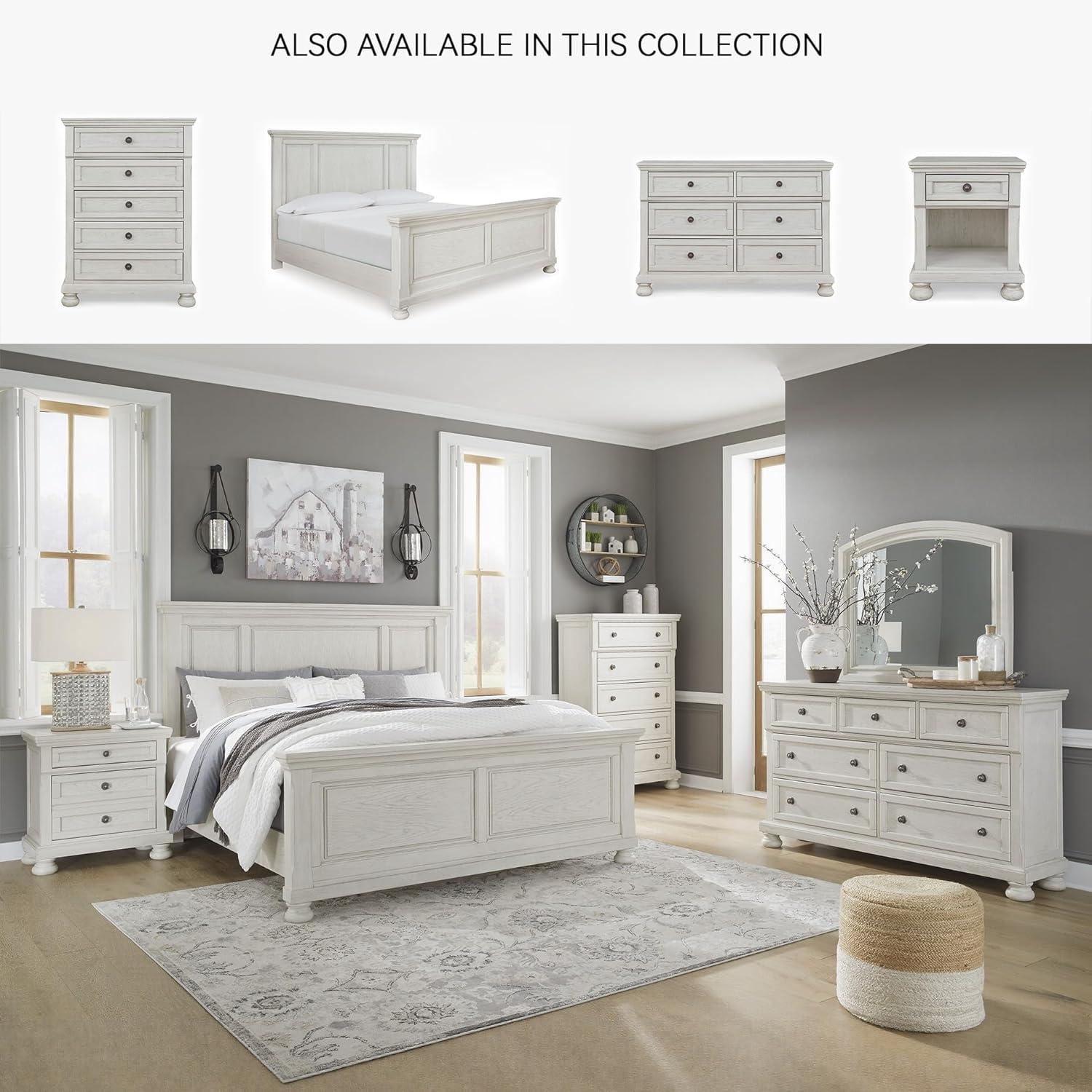 imageSignature Design by Ashley Robbinsdale Traditional 7 Drawer Dresser Antique White