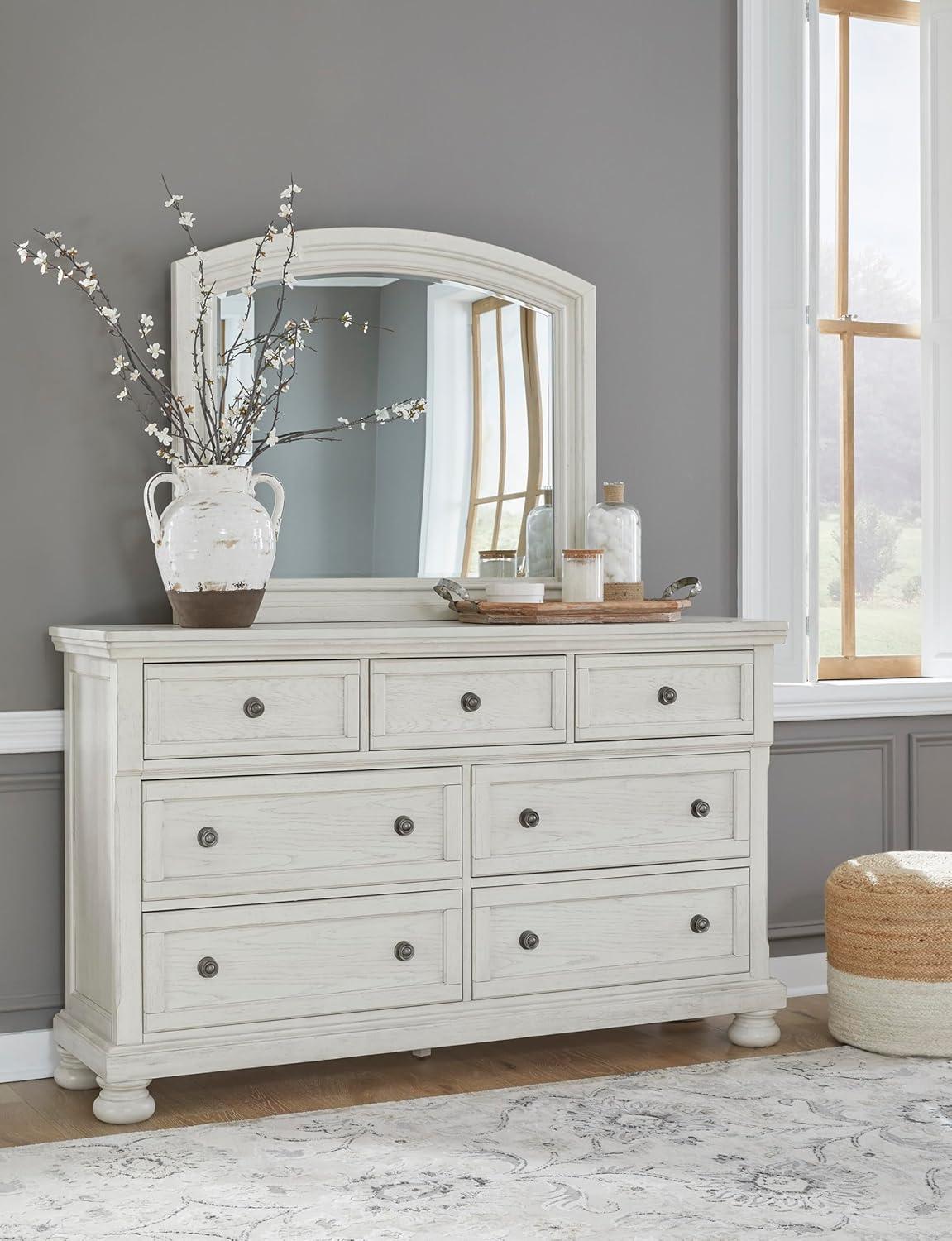 imageSignature Design by Ashley Robbinsdale Traditional 7 Drawer Dresser Antique White