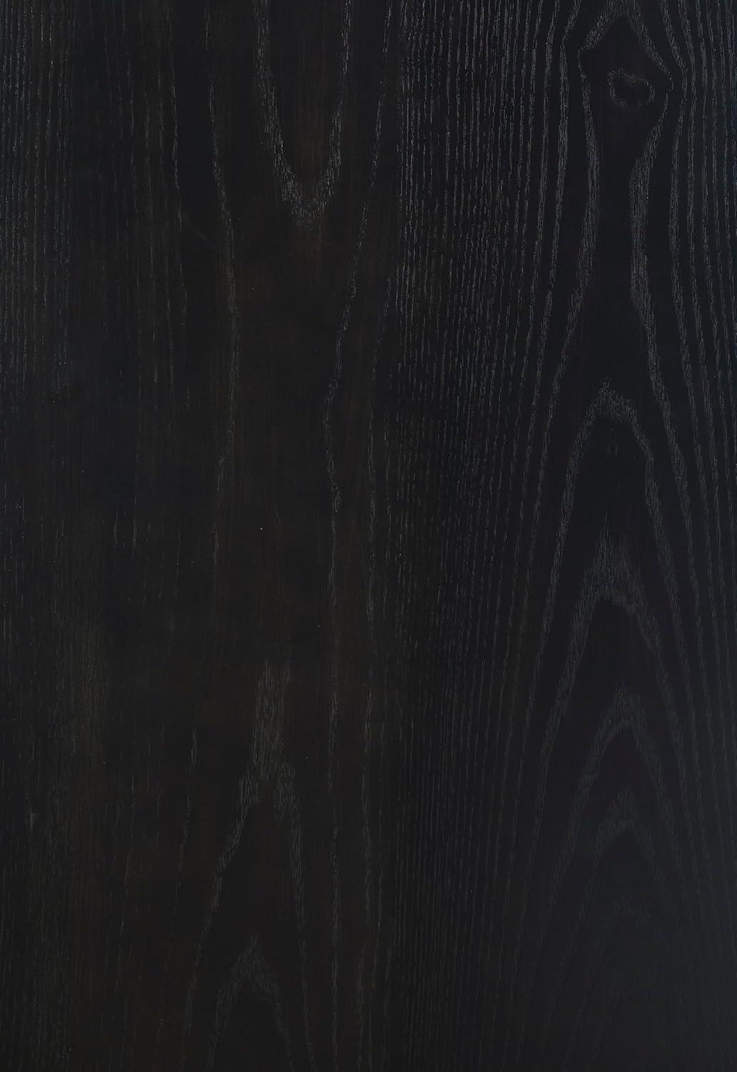 imageSignature Design by Ashley Rowanbeck Modern FeltLined 1 Drawer Nightstand with 1 Lower Shelf LED Lights Power Supply and USB Ports 2675quot Tall Black