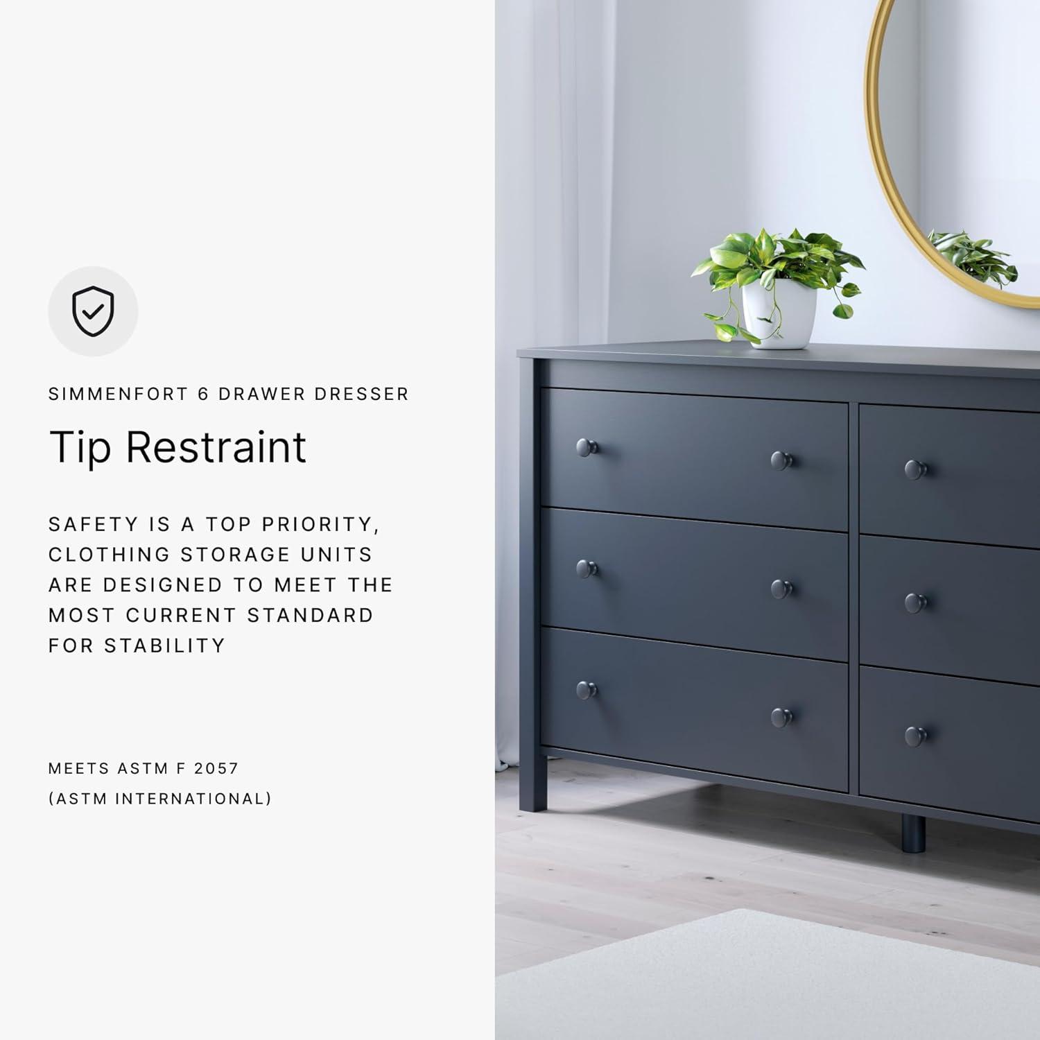 imageSignature Design by Ashley Simmenfort 61quot 6 Drawer Dresser Blue6 Drawer Dresser