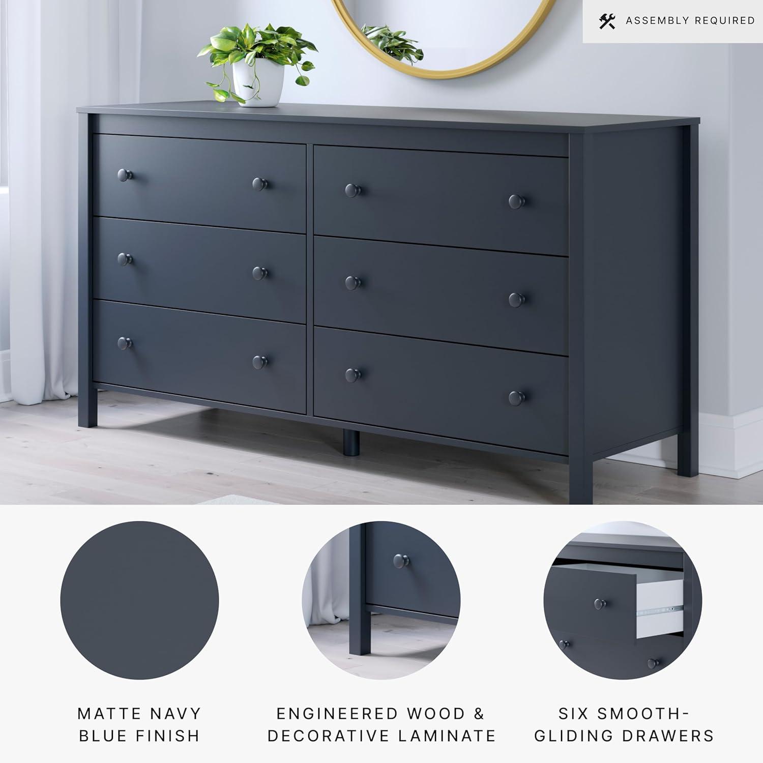 imageSignature Design by Ashley Simmenfort 61quot 6 Drawer Dresser Blue6 Drawer Dresser