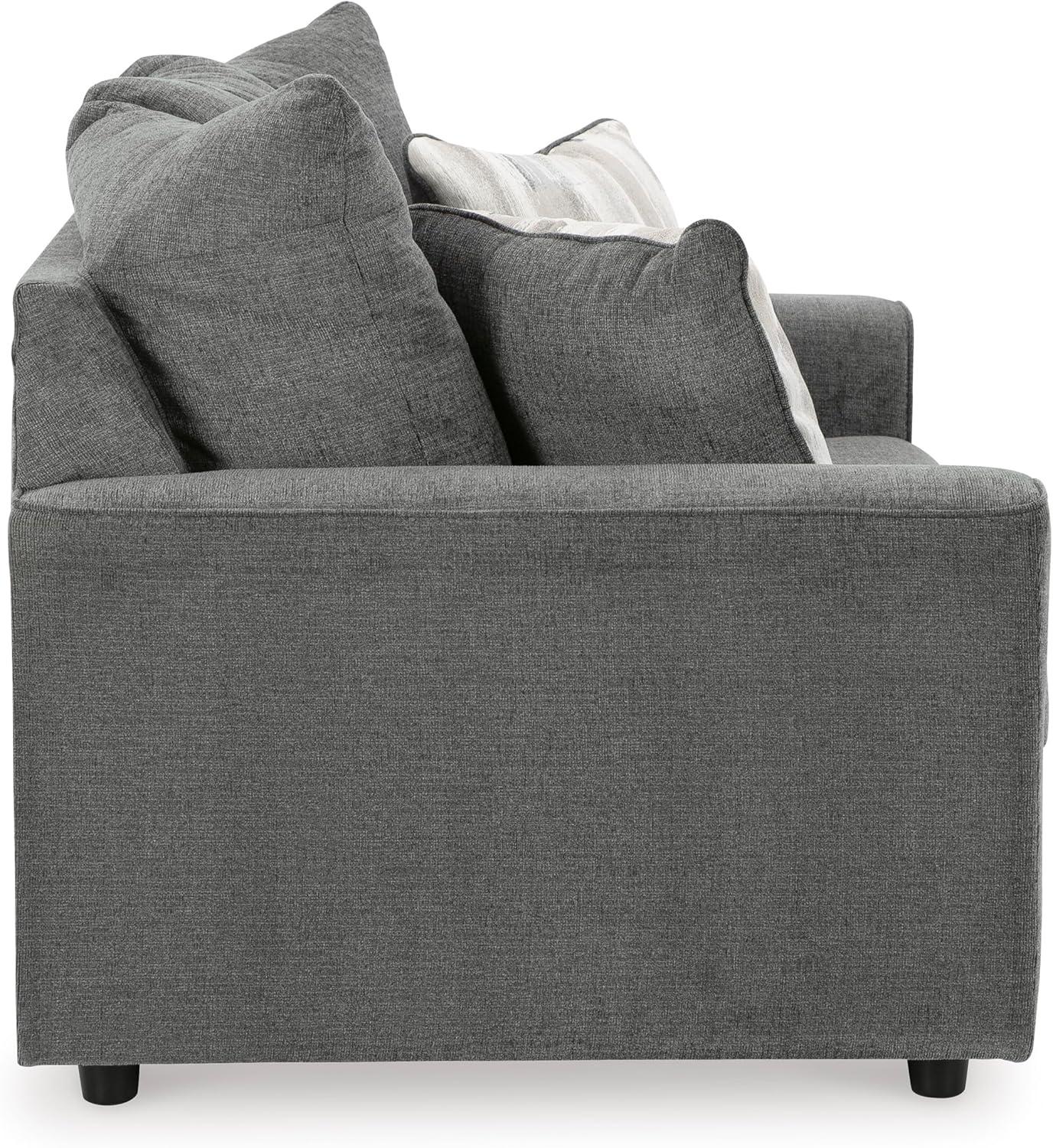 imageSignature Design by Ashley Stairatt Casual Loveseat with Flared Arms GrayGrey