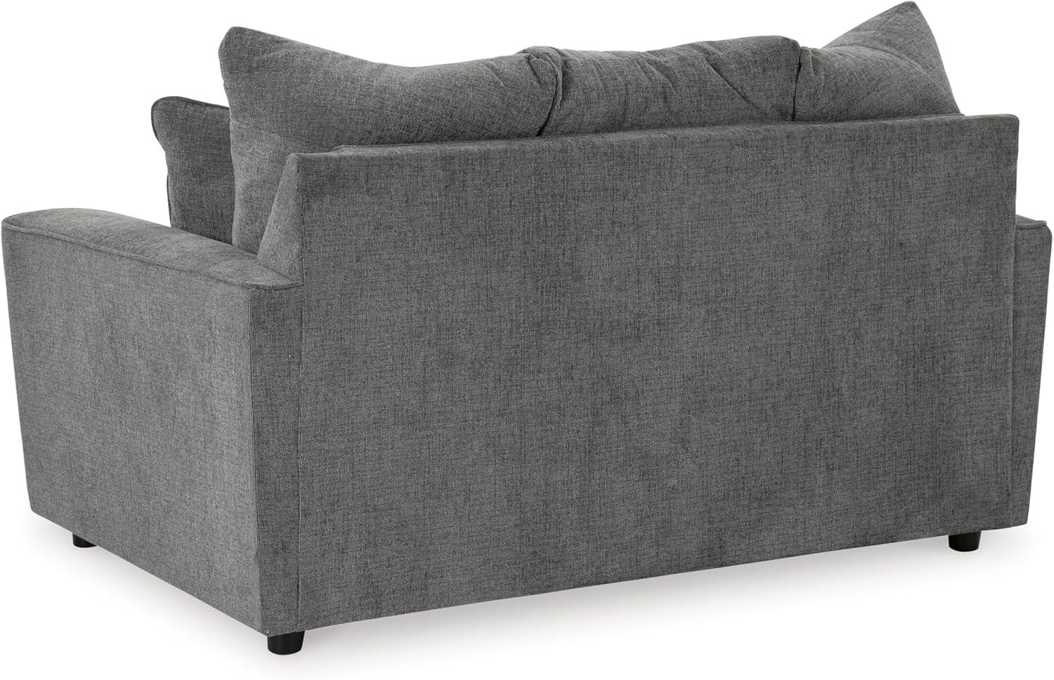 imageSignature Design by Ashley Stairatt Casual Loveseat with Flared Arms GrayGrey