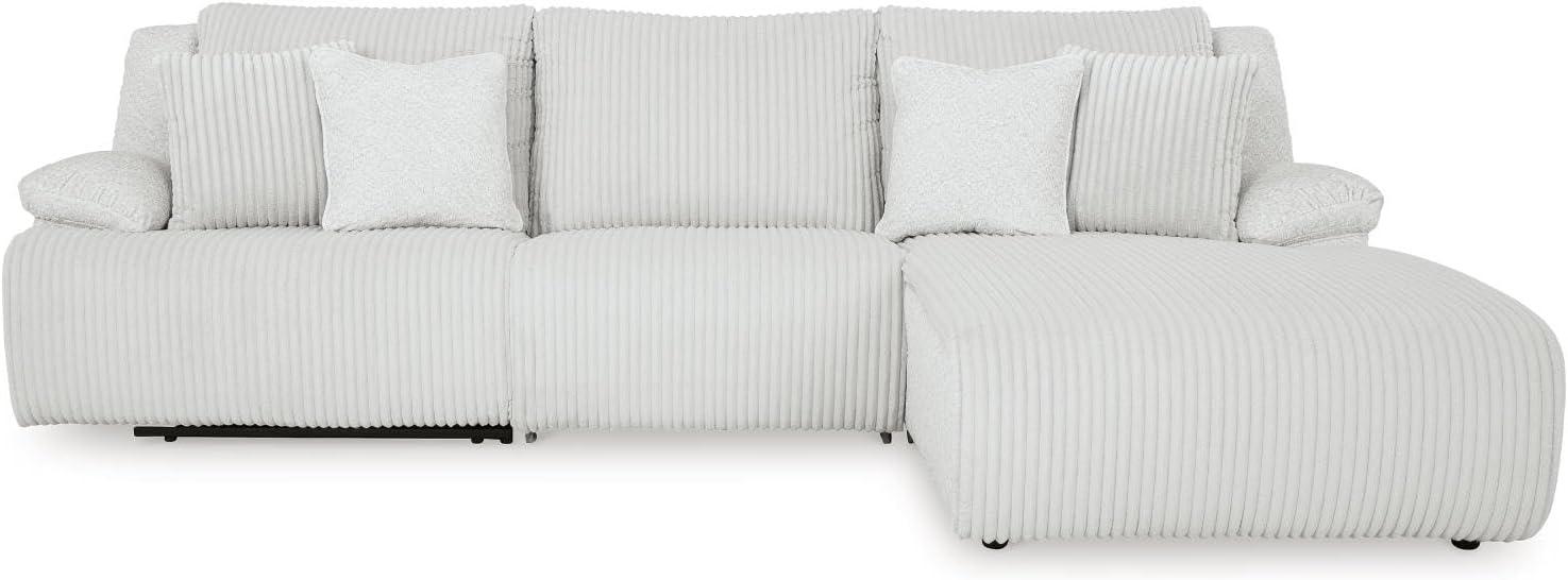 imageSignature Design by Ashley Top Tier Modern Indoor Upholstered Manual Rocker Recliner WhiteDark Brown