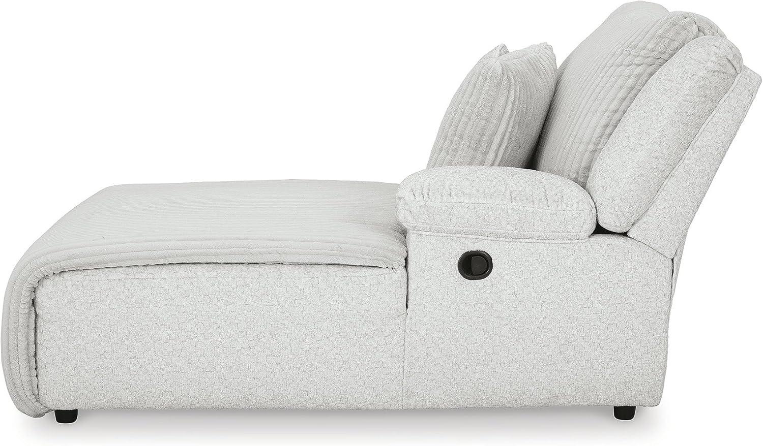 imageSignature Design by Ashley Top Tier Modern Indoor Upholstered Manual Rocker Recliner WhiteDark Brown