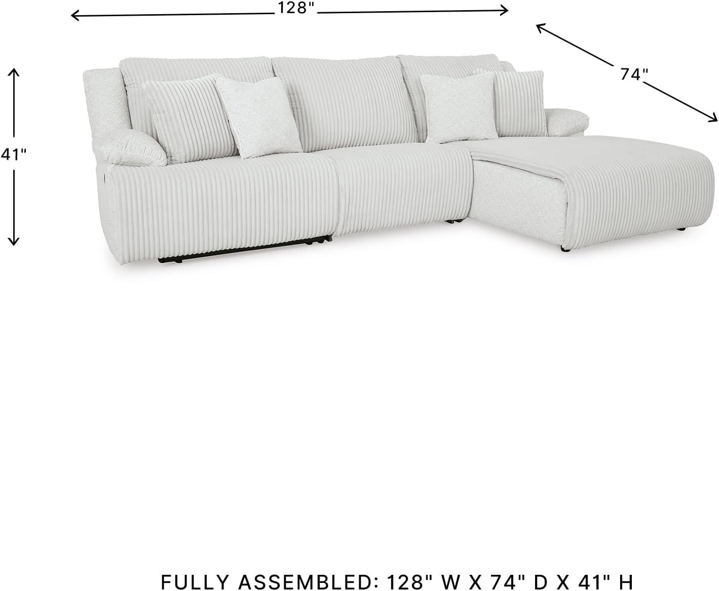 imageSignature Design by Ashley Top Tier Modern Indoor Upholstered Manual Rocker Recliner WhiteDark Brown