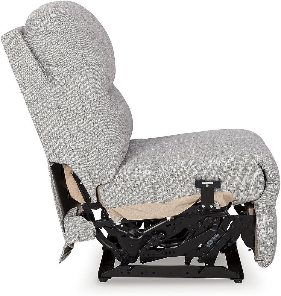 imageSignature Design by Ashley Top Tier Modern Indoor Upholstered Manual Rocker Recliner WhiteLight Gray