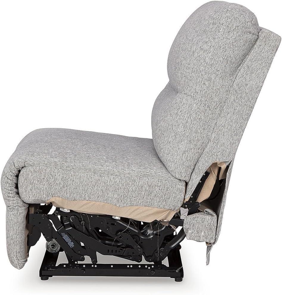 imageSignature Design by Ashley Top Tier Modern Indoor Upholstered Manual Rocker Recliner WhiteLight Gray