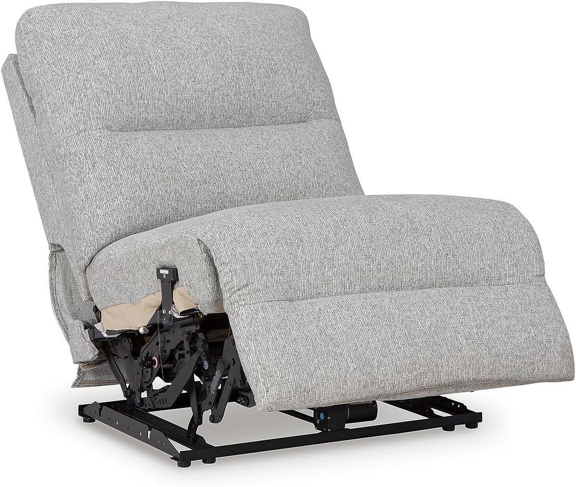 imageSignature Design by Ashley Top Tier Modern Indoor Upholstered Manual Rocker Recliner WhiteLight Gray