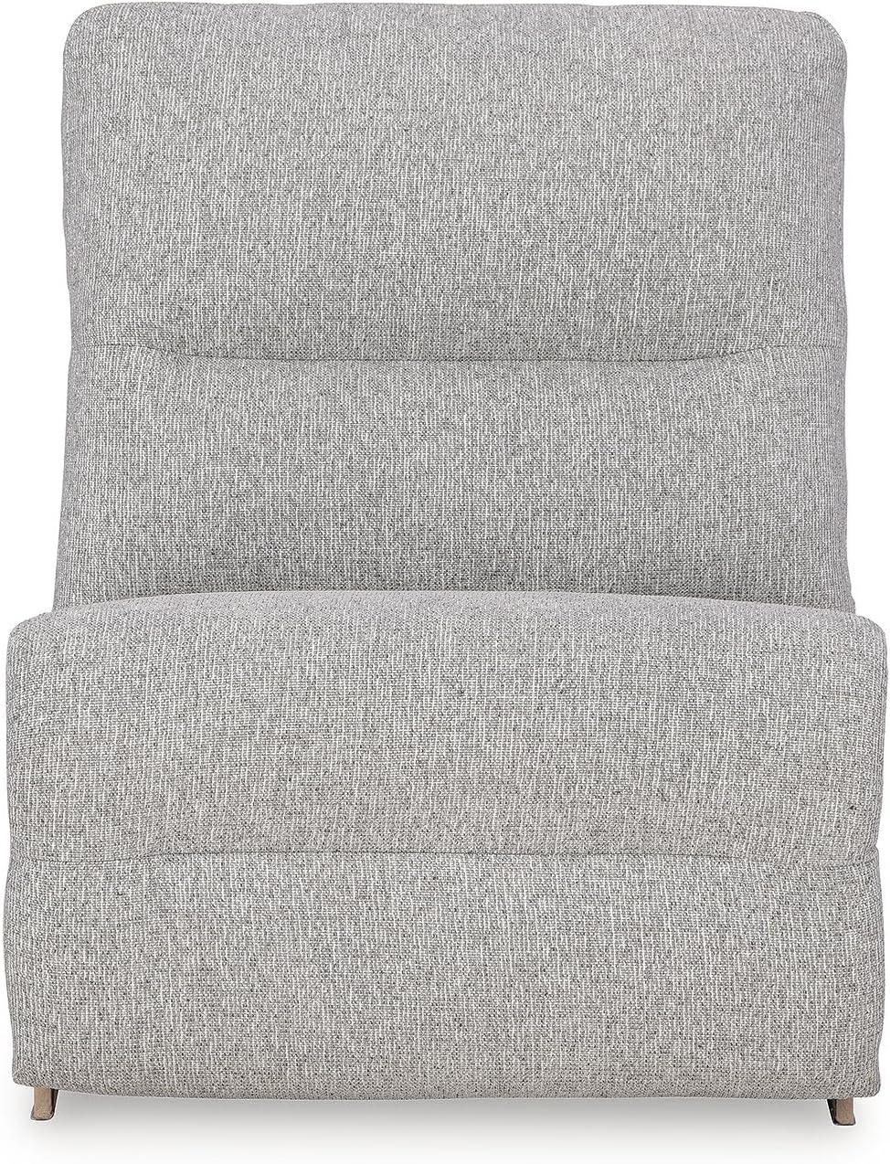 imageSignature Design by Ashley Top Tier Modern Indoor Upholstered Manual Rocker Recliner WhiteLight Gray