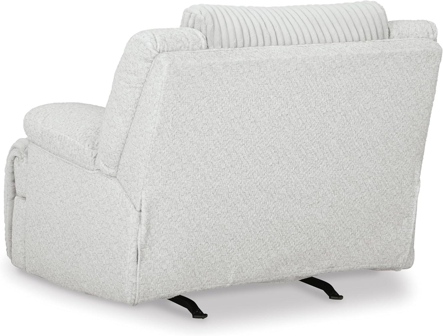 imageSignature Design by Ashley Top Tier Modern Indoor Upholstered Manual Rocker Recliner WhiteWhite