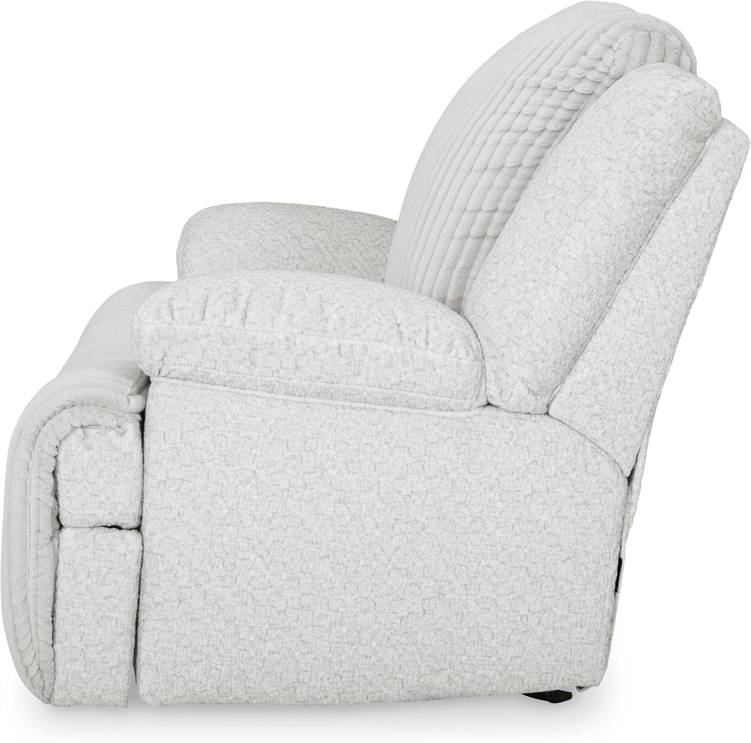 imageSignature Design by Ashley Top Tier Modern Indoor Upholstered Manual Rocker Recliner WhiteWhite
