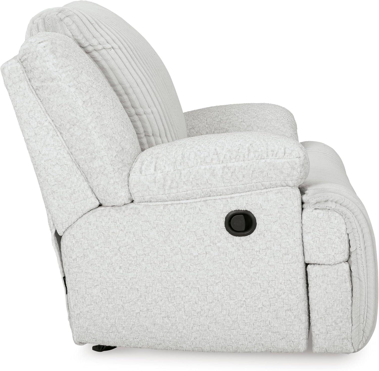 imageSignature Design by Ashley Top Tier Modern Indoor Upholstered Manual Rocker Recliner WhiteWhite