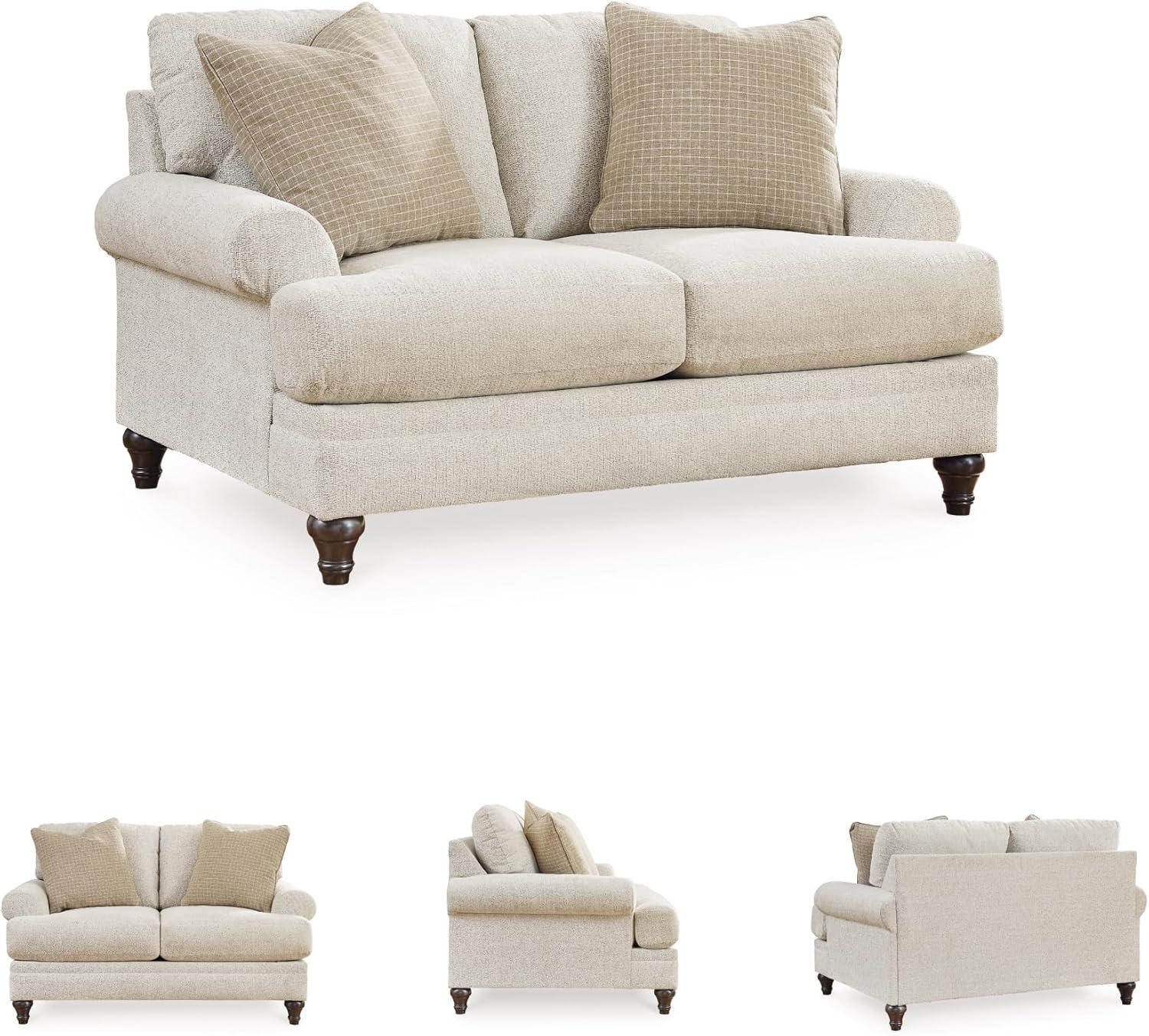 imageSignature Design by Ashley Valerani Classic Loveseat for Living Room Beige
