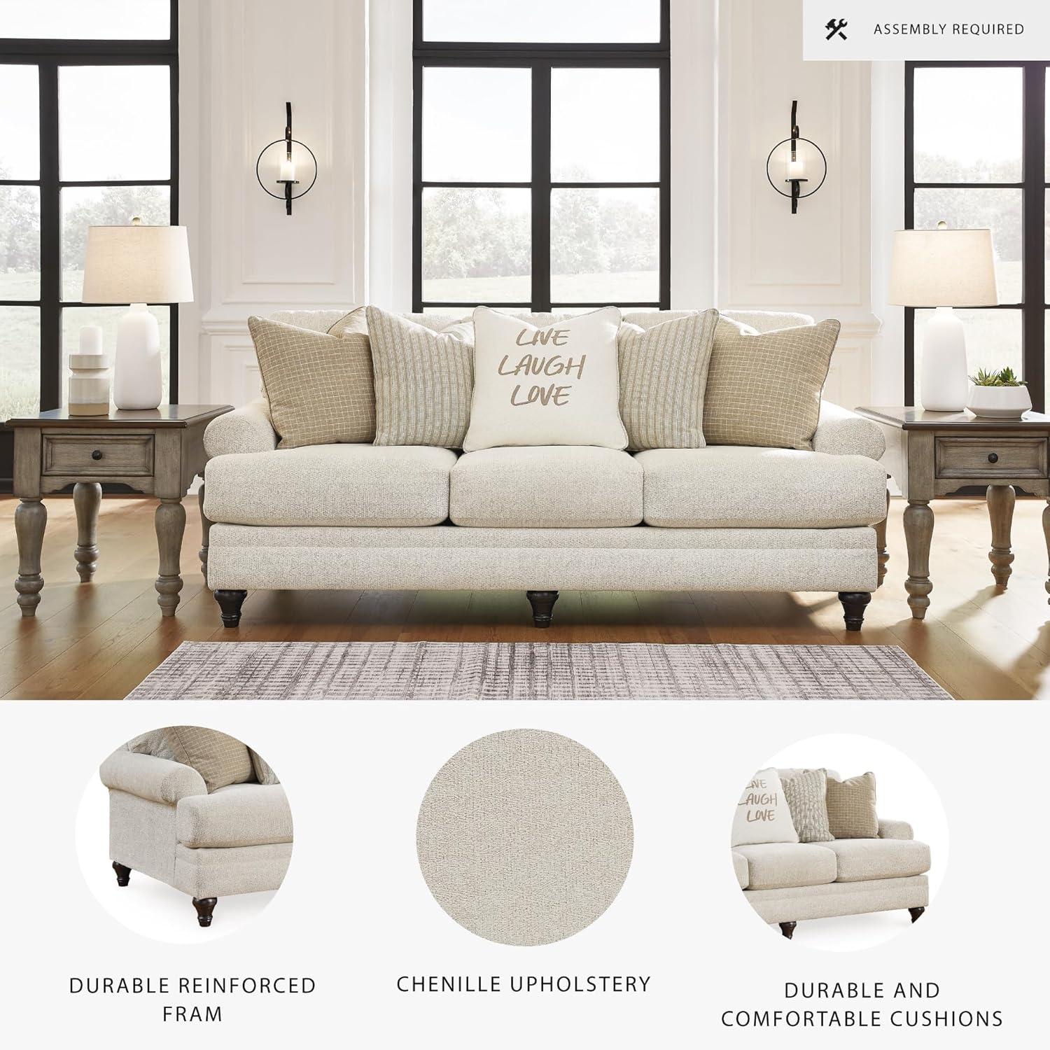 imageSignature Design by Ashley Valerani Classic Sofa for Living Room Beige