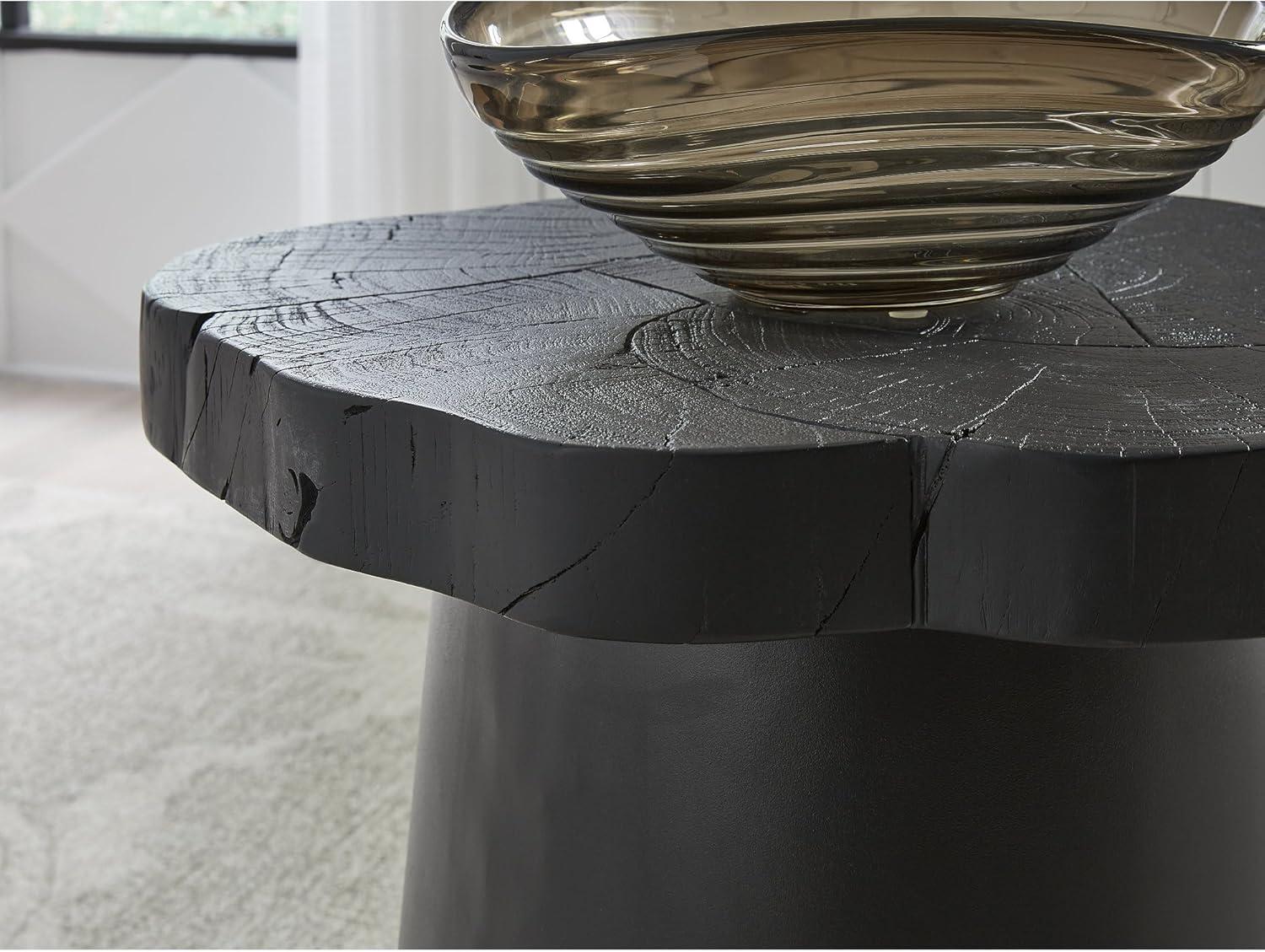 imageSignature Design by Ashley Wimbell Contemporary Tapered Base End Table Black