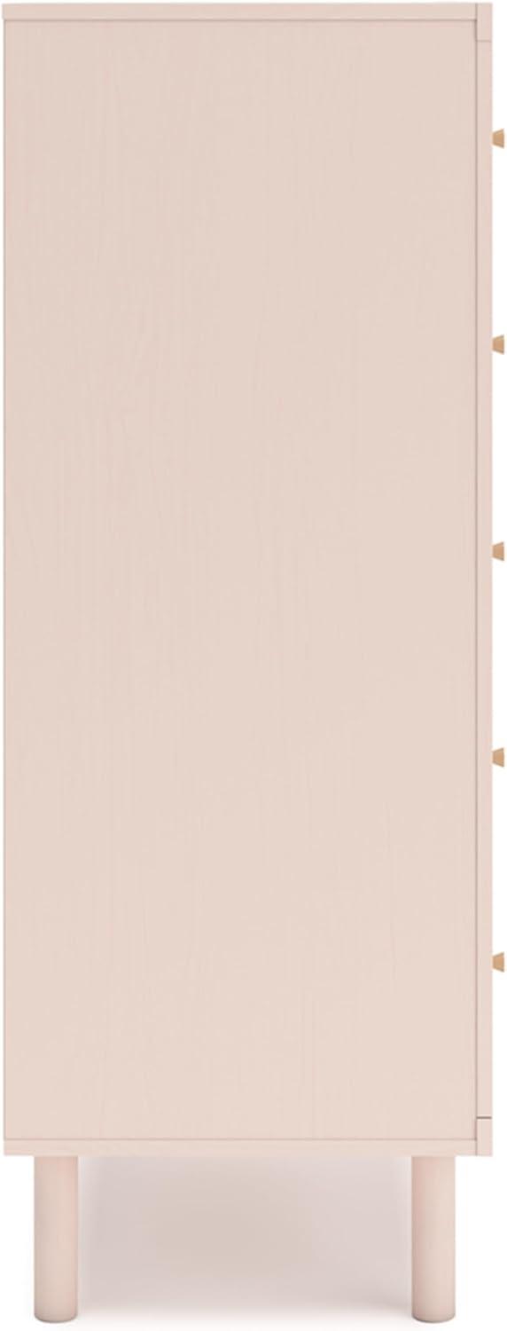 imageSignature Design by Ashley Wistenpine Modern 6Drawer Dresser with Safety Stop Pink5 Drawer Chest