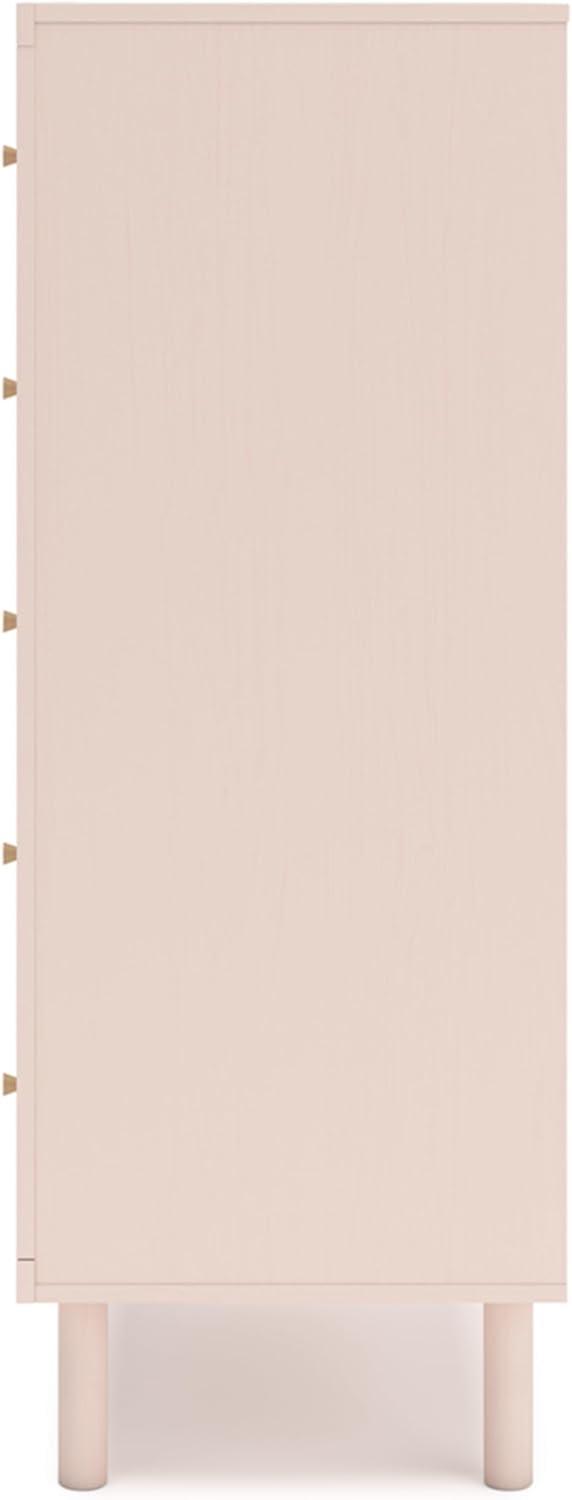 imageSignature Design by Ashley Wistenpine Modern 6Drawer Dresser with Safety Stop Pink5 Drawer Chest