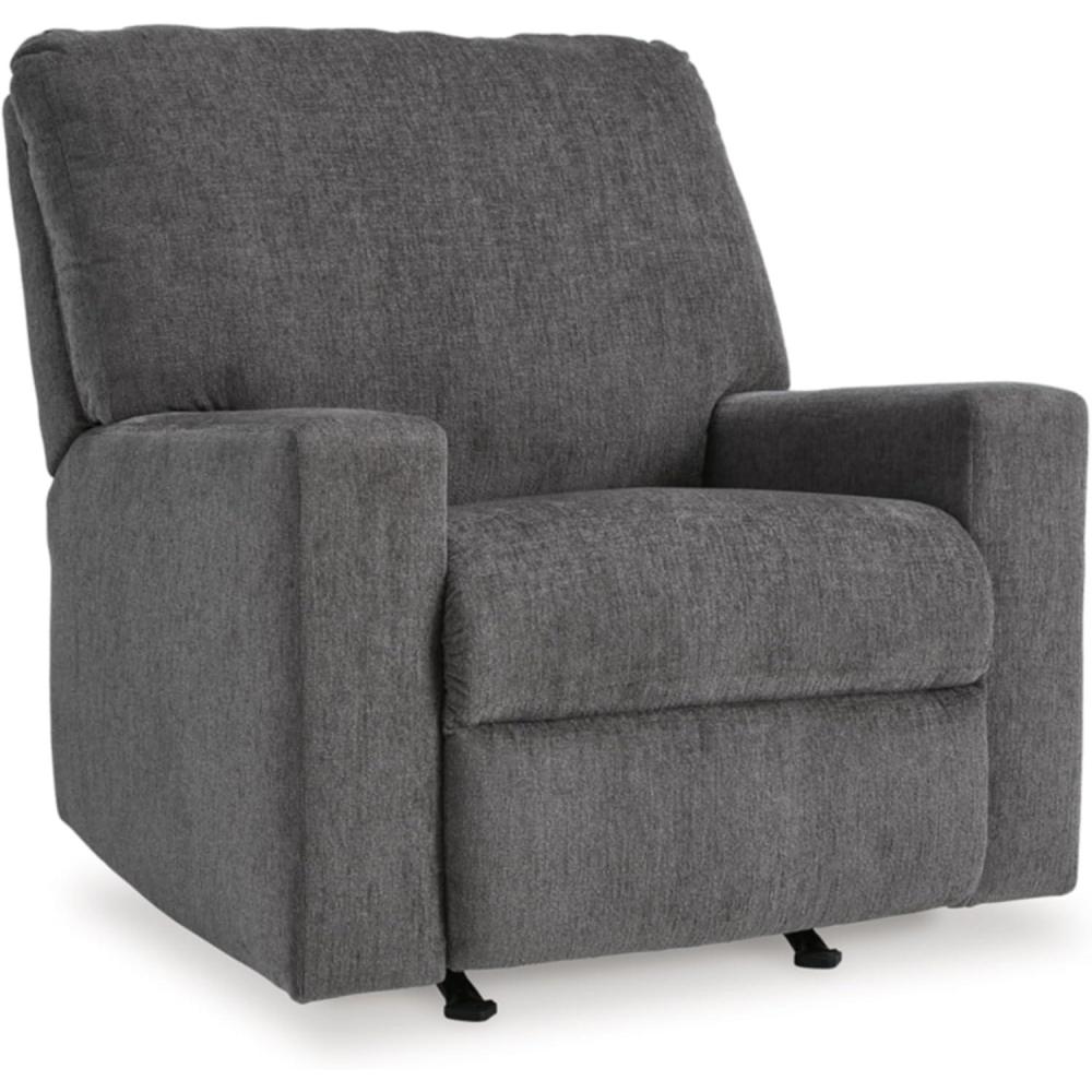 imageSignature Design by Ashley Rannis Casual Manual Rocker Recliner WhiteGrey