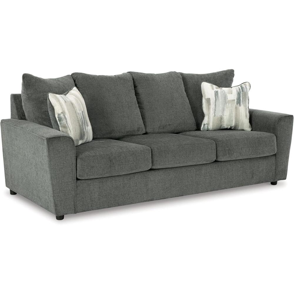 imageSignature Design by Ashley Stairatt Casual Sofa with Flared Arms GrayDark Gray