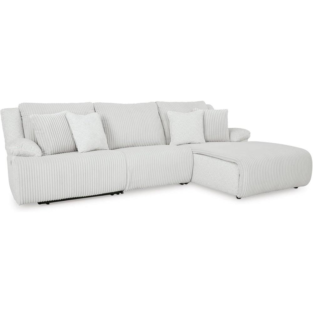 imageSignature Design by Ashley Top Tier Modern Indoor Upholstered Manual Rocker Recliner WhiteDark Brown