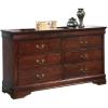 imageSignature Design by Ashley Alisdair Traditional 6 Drawer Dresser Dark BrownReddish Brown